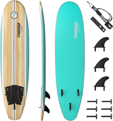 Aero 7Ft Soft Top Foam Beginner Surfboard for Adults and Kids Perfect Longboard 