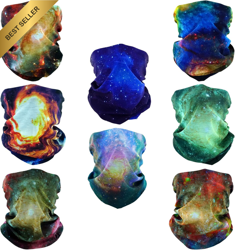8 Headband Bandana Balaclava Half Face Mask Shield Head Hair Scarf Neck Gaiter H