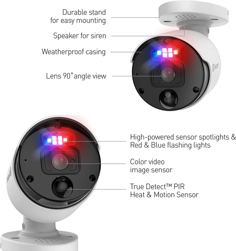Pro 4K Ultra HD, 8 Channel Security System, 2TB NVR, 4 Bullet Poe IP Cameras Out