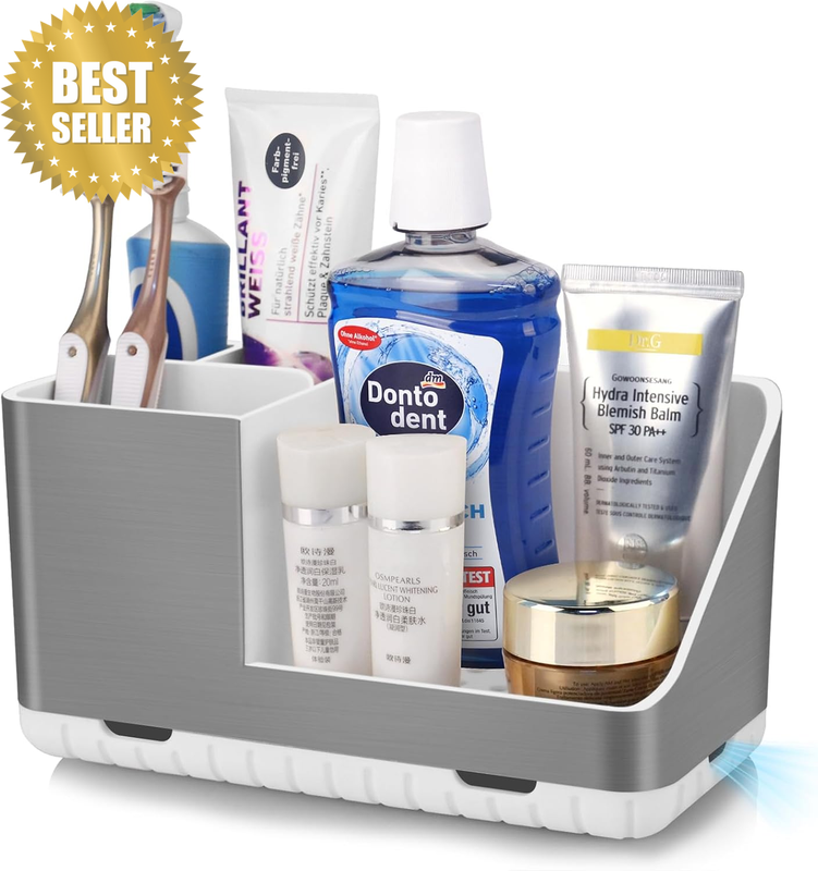 Electric Toothbrush Holder for Bathroom Storage, Kids Toothbrush and Toothpaste