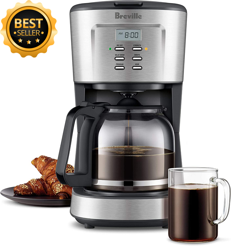 the Aroma Style Electric Drip Coffee Maker, Brushed Stainless Steel, LCM700BSS