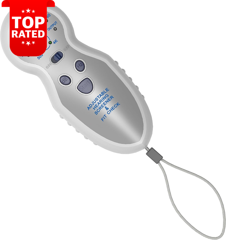 Adjustable Hearing Screener 5 Db Levels 4 Frequencies Portable Test Device