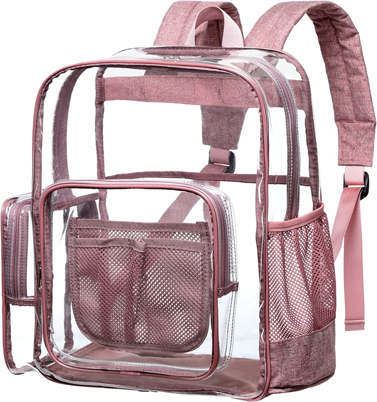 Clear Backpack,  Large School Backpack with Laptop Compartment Clear Backpack wi