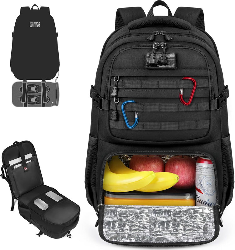Lunch Backpack for Men & Women 17.3 Inch Laptop Backpack Waterproof Tactical Wor