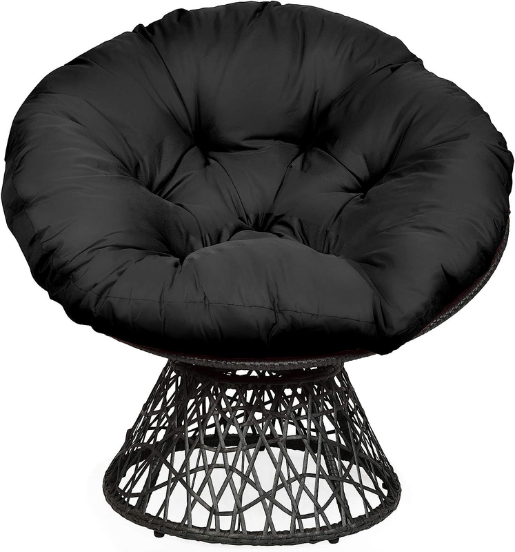 Outdoor Indoor, 360-degree Swivel Saucer Chair With Detach