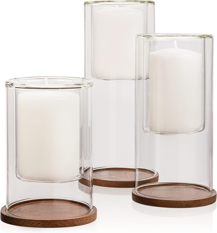 S With Beech Wood Coasters, Crystal Clear