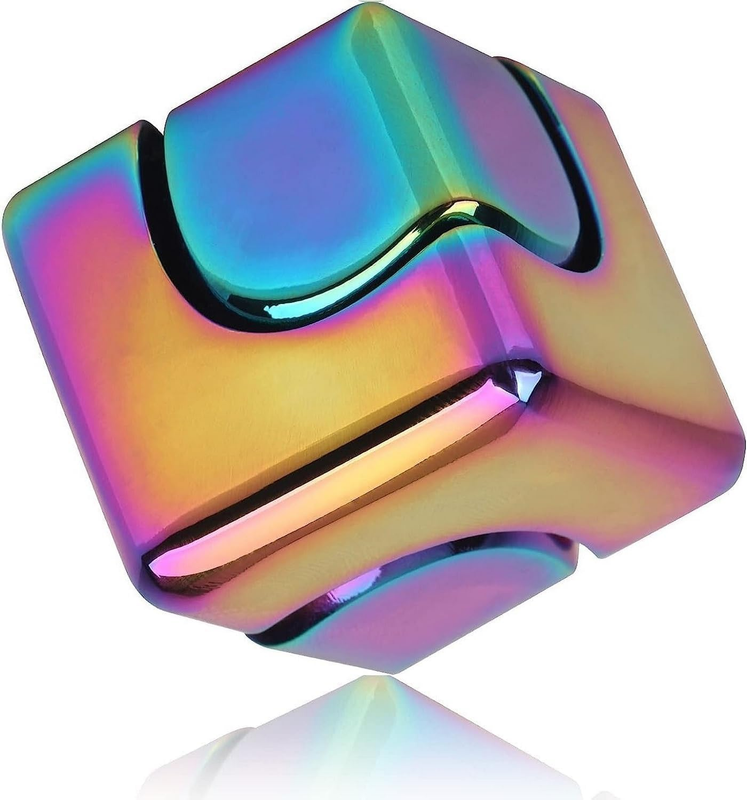 Kirsite Metal Relaxing Toy Premium Aluminum Fidget Cube - Stress Relief Toy for