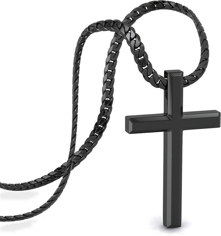Premium Necklace Men [Faith] | Stainless 316L Surgical Steel | Waterproof | Cuba