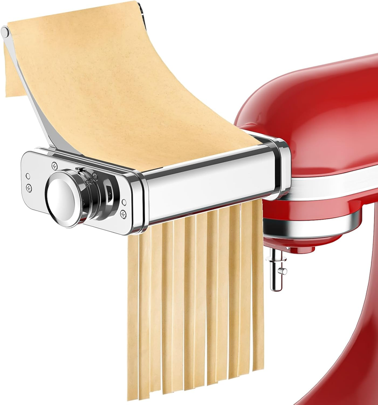 Kitchenaid Stainless Steel 3-in-1 Pasta Maker Attachment for Homemade Noodles