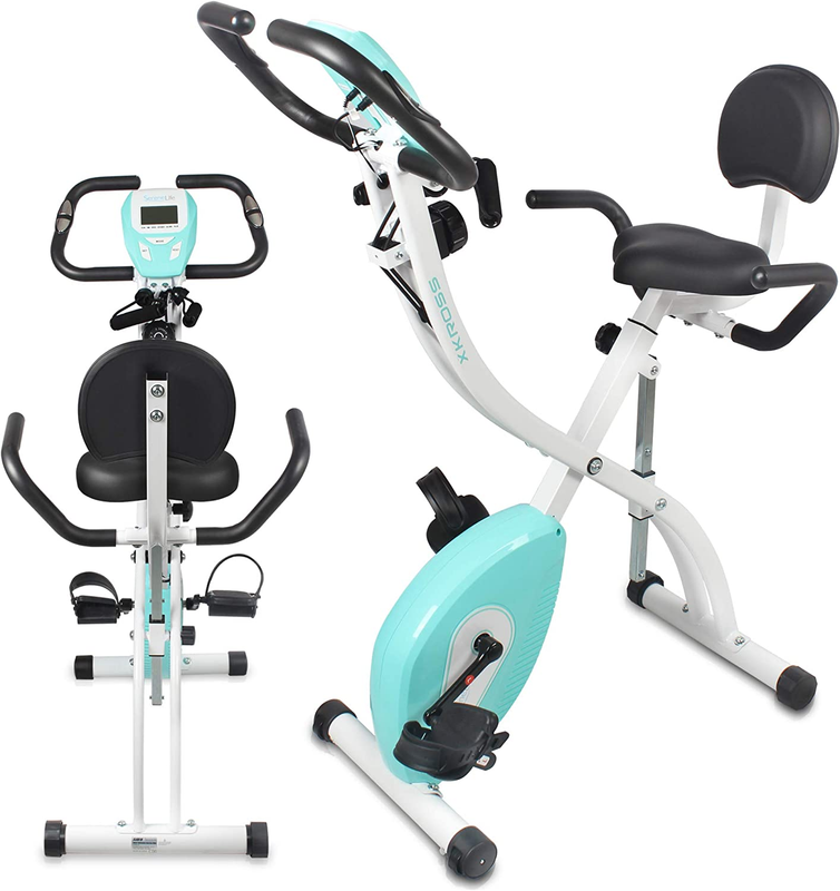 Indoor Folding Stationary Exercise Bike - Foldable Stationar
