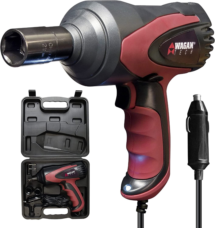 Wagan EL2257 12V DC Mighty Impact Wrench, 1/2 Inch 12 Volt Electric Impact Wrenc