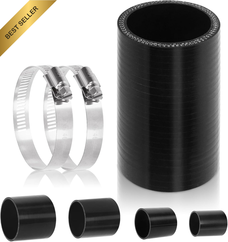 2Inch (51Mm) ID Straight Coupler Silicone Hose 4Inch(100Mm) Length 4-Ply Reinfor
