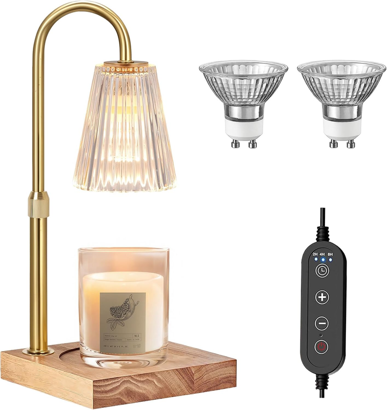 Candle Warmer Lamp with Timer & Dimmer, Adjustable Height, Birthday Gifts for Wa