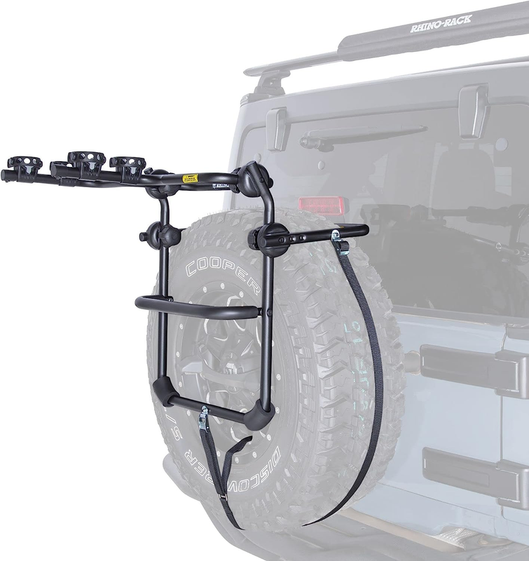 Spare Tire Bike Rack, 2 Bike Carrier, Holds Many Types of Bi