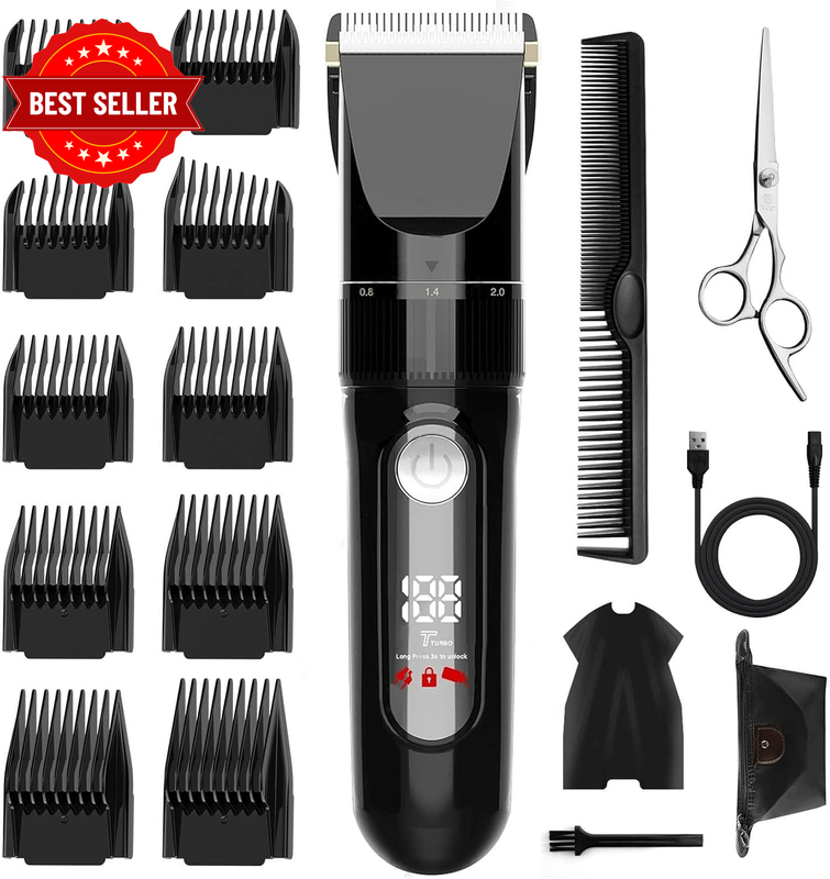 Hair Clippers for Men Professional Hair Clippers LED Display for Hair Cutting 2
