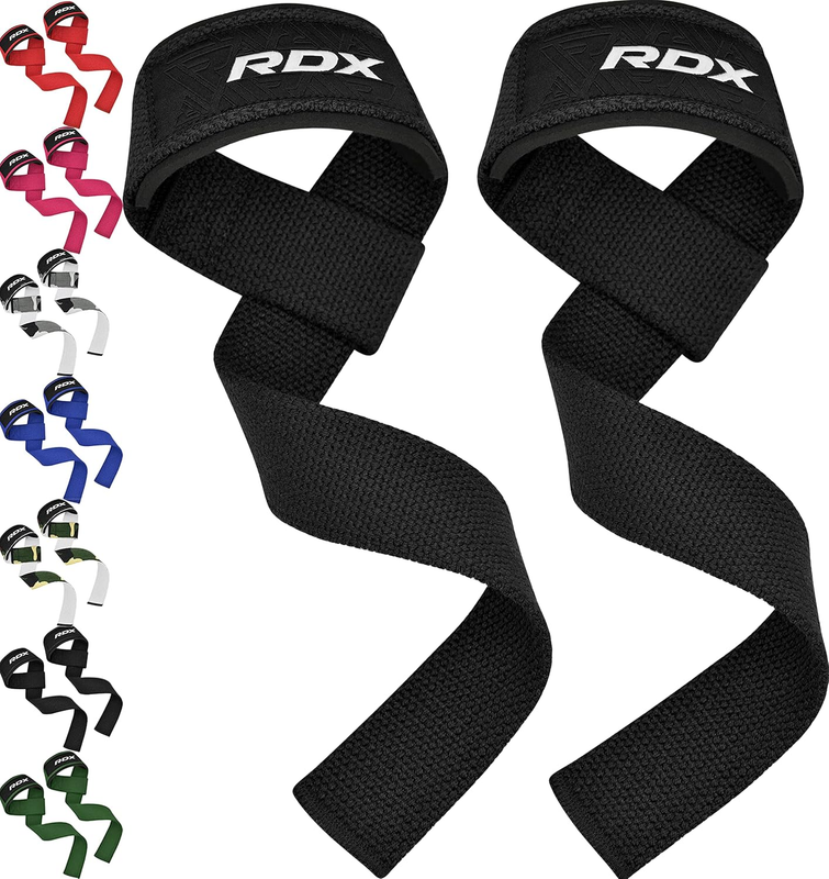 Heavy Duty Weightlifting Lifting Straps with Neoprene Padding 60CM Cotton