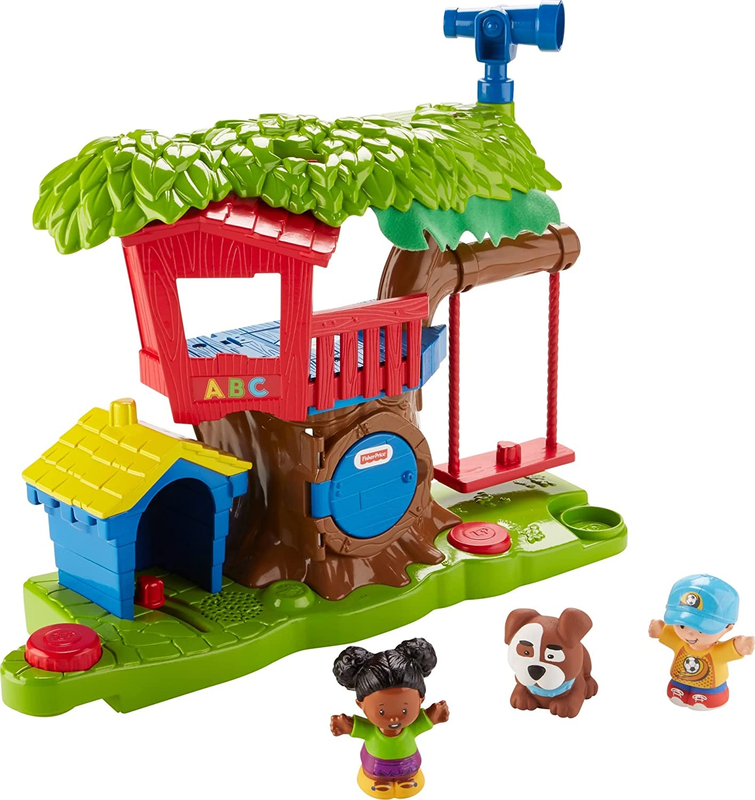 Little People Toddler Musical Toy Swing & Share Treehouse Playset with 3 Figures