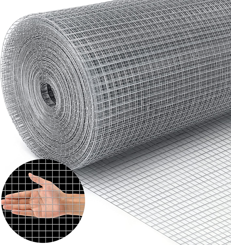 Land Guard 19 Gauge Hardware Cloth, 1/2 Inch Chicken Wire Fence, Galvanized Weld