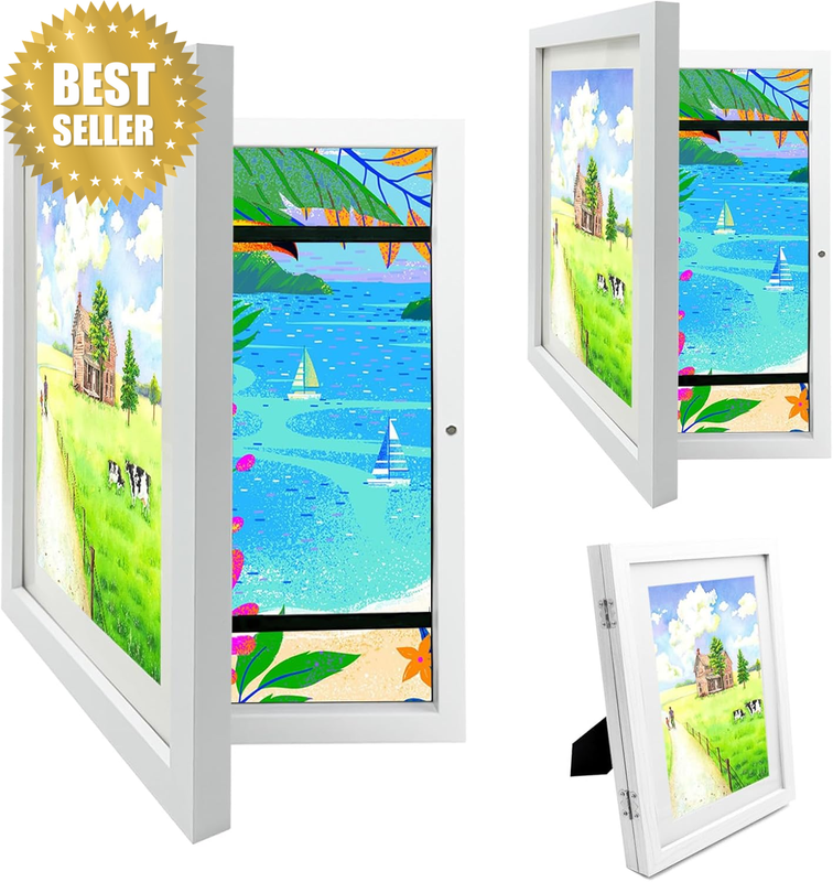 2PCS A4 Kids Art Frame Children Artwork Picture Display Frame Changeable Kid'S A
