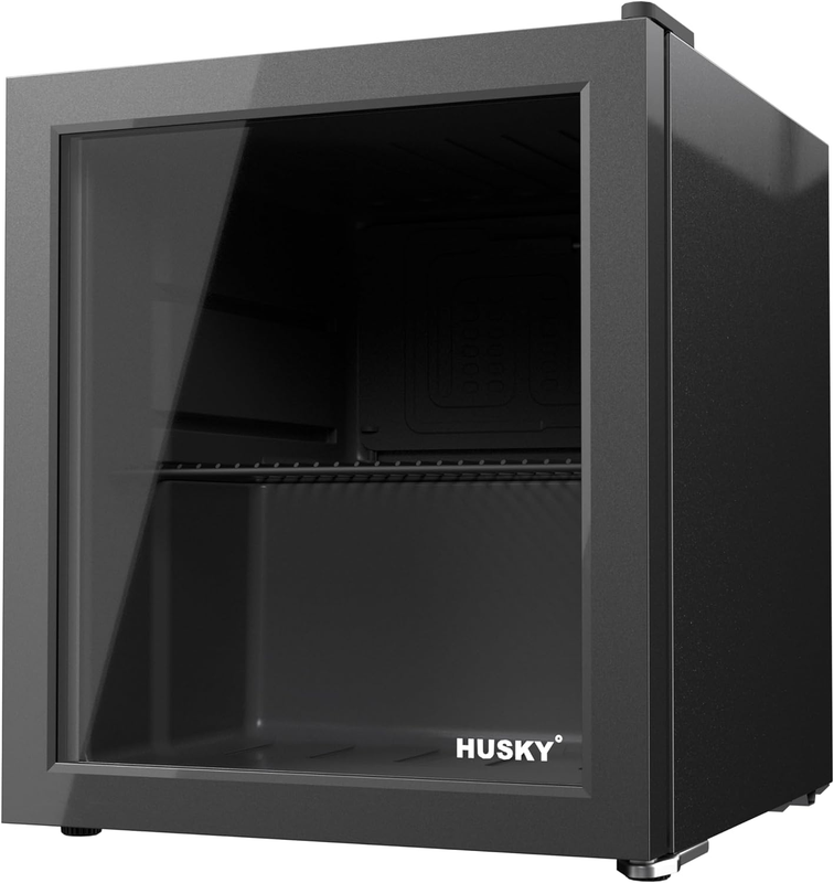 With Glass Door, 46l Compact Beverage Fridge With 4