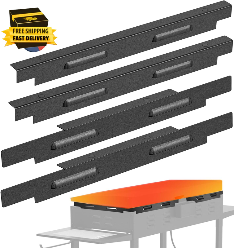 Wind Guards for Blackstone 36 Inch Griddle, Magnetic Wind Screens, Blackstone Griddle Accessories, Fit with Hood, Rear Grease Cup and Side Shelf, Heat Shield for Side Table, Grilling Gifts, Black