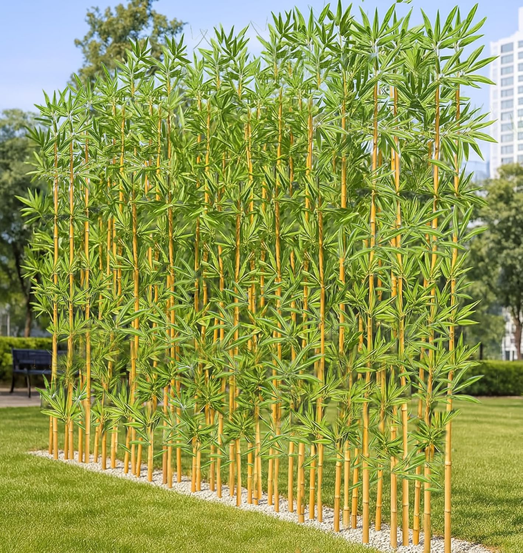 4/5/6/7 Ft Faux Bamboo Plant Outdoor 10 Pack, Fake Bamboo with