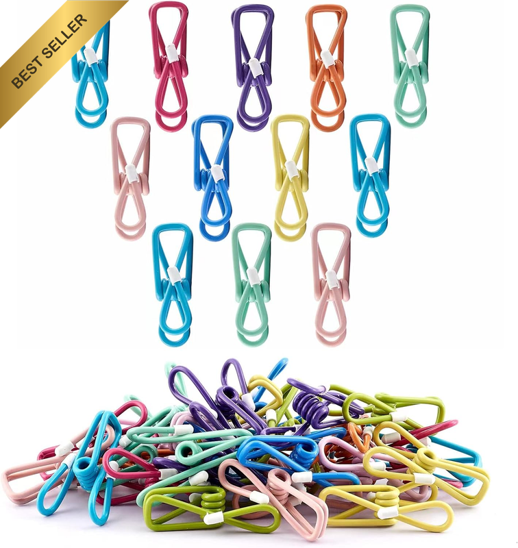 Chip Clips，30Pcs PVC Coated Material Food Packaging Clip, Clips Bag Clips，Bag Cl