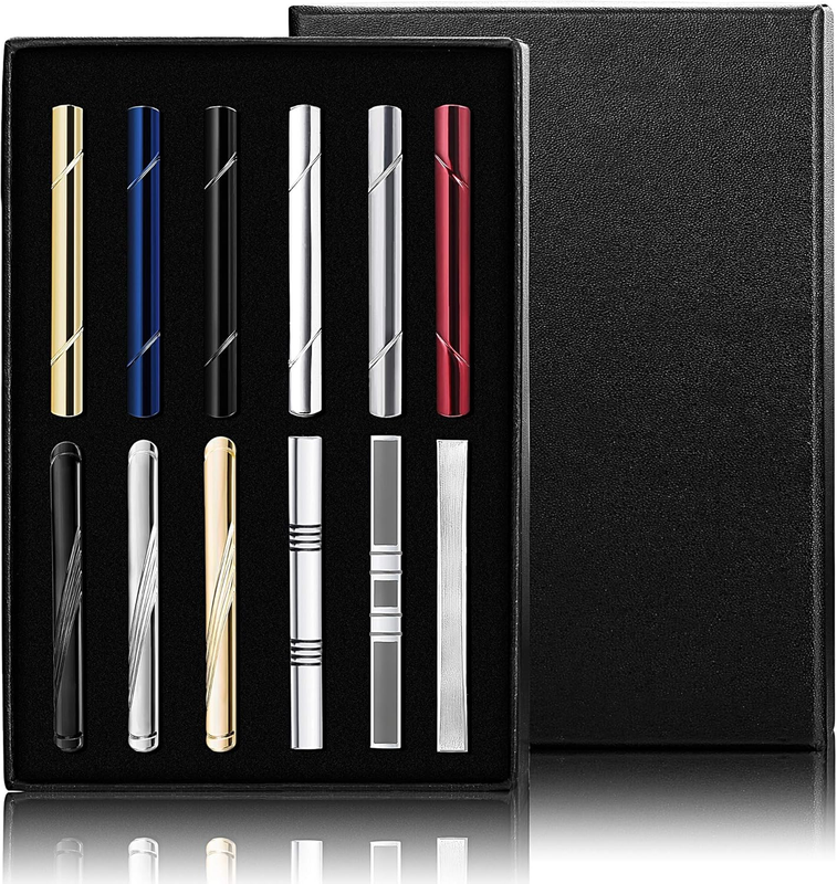 Mozeto Tie Clip Classic Style Tie Clips Set (4 Pieces) Tie Clip For