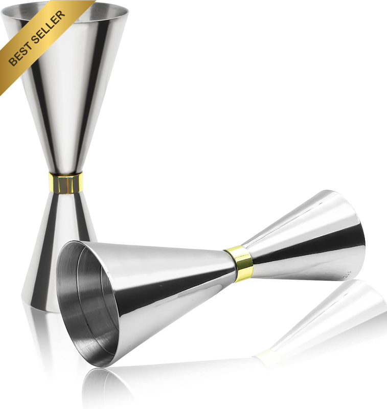 Stainless Steel Cocktail Jiggers, Double Sided Jigger for Bartending, Japanese S