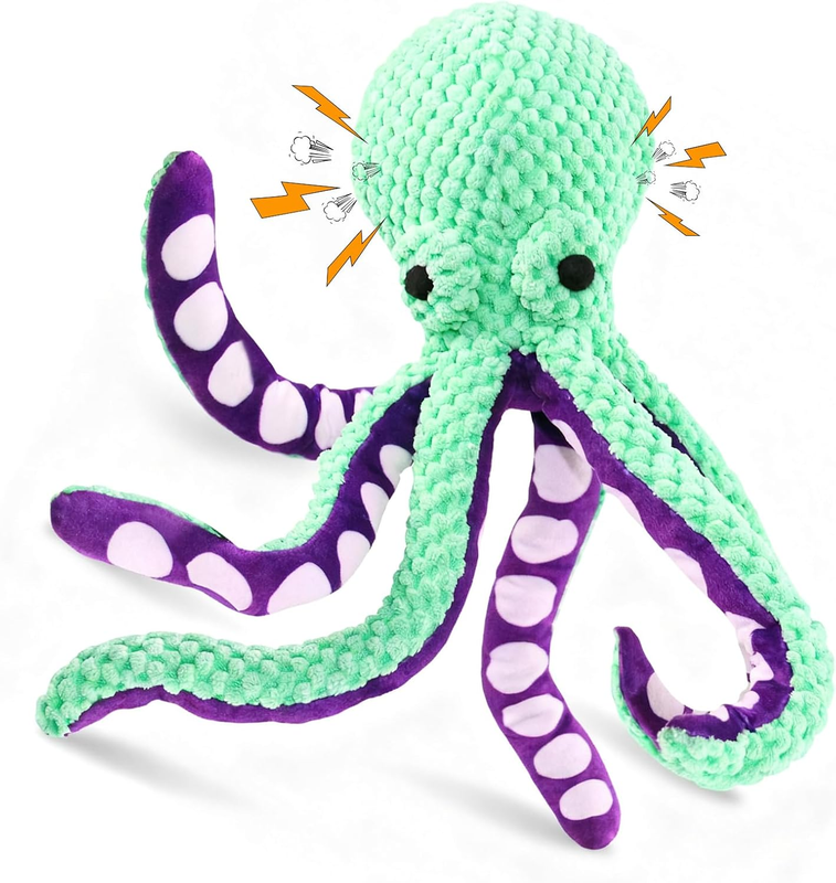 Large Squeaky Dog Toys- Plush Dog Toys with Soft Fabric