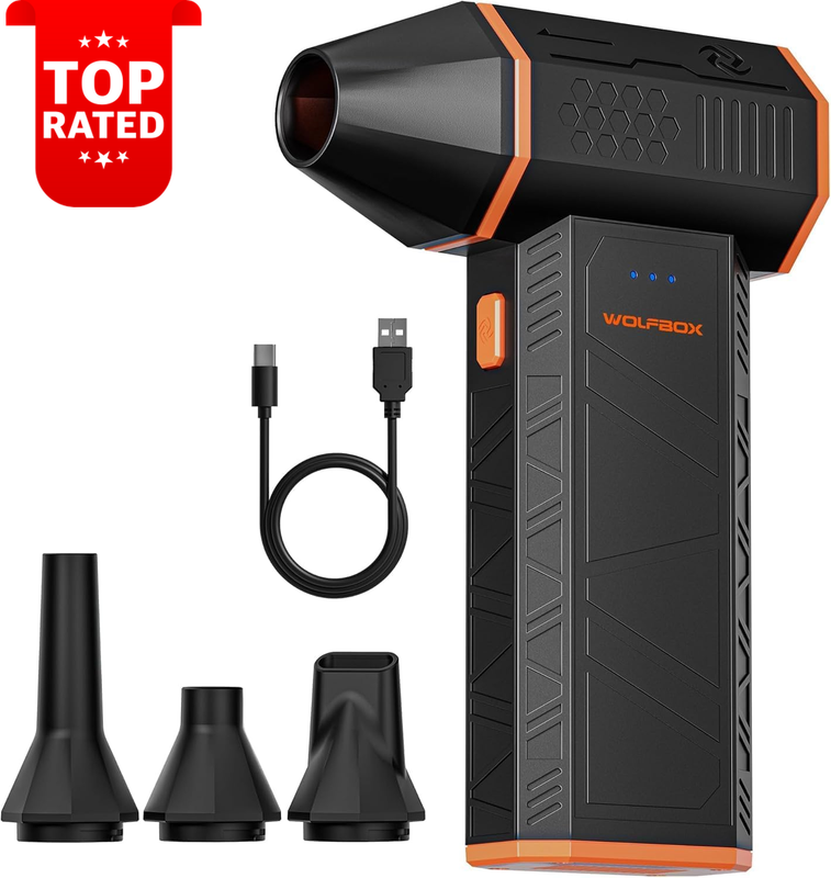 Megaflow 50 Cordless Electric Air Duster 110000RPM 3-Gear Mini Blower Battery