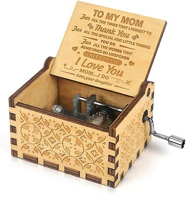Gift For Mother Wooden Music Box Daughter Son to Mom Christmas Day Special Gifts