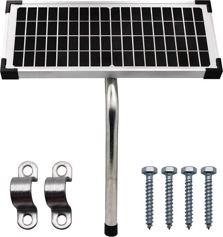 FM123 10 Watt Solar Panel Kit, Compatible with Mighty Mule Automatic Gate Opener