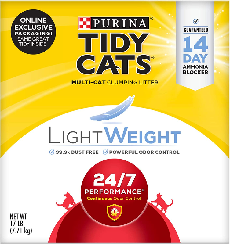 Purina Tidy Cats Lightweight Clumping Cat Litter, 24/7 Perfo