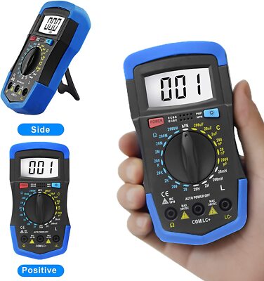 Digital Multimeter LCR Meter Resistance Capacitance Inductance Tester 20mH - 20H