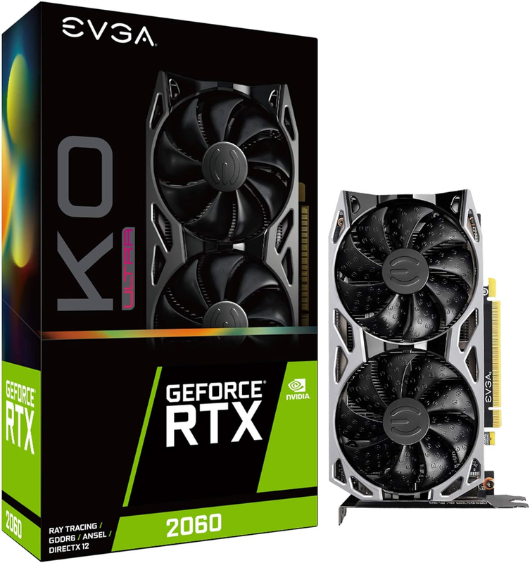 EVGA GeForce RTX 2060 KO Ultra Gaming, 06G-P4-2068-KR, 6GB GDDR6, Dual Fan, Meta