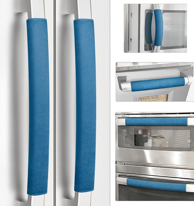 Door Handle Covers Set 6 for Refrigerator Freezer Microwave Oven Dishwasher Navy