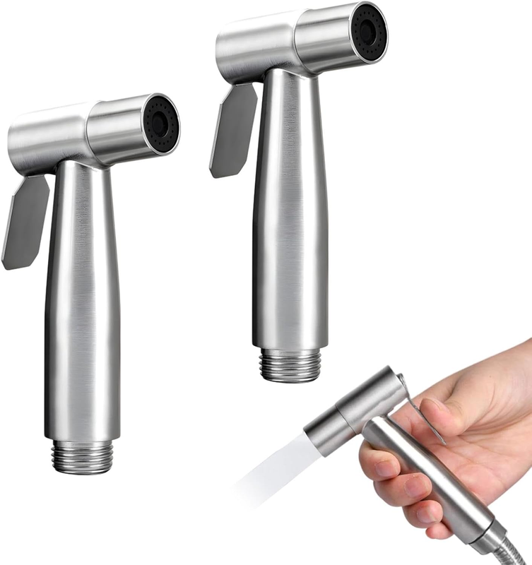 2 Pcs Bidet Sprayers, Bidet Sprayer for Toilet, Stainless Steel Handheld Sprayer