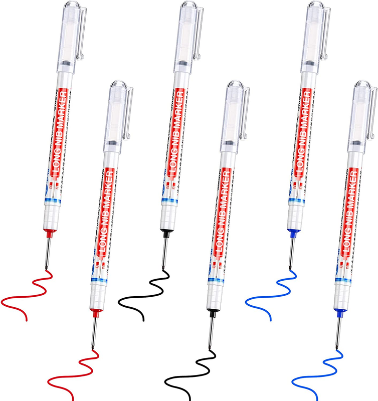 Multi-Purpose Deep Drill Hole Long Nib Waterproof Marker Pen