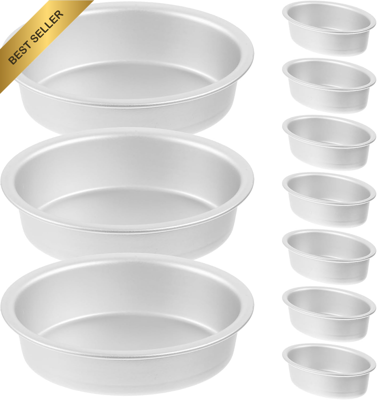 10Pcs Oval Mold Meatloaf Breads Molds Cheesecake Pan for Baking Small Quiche Tin