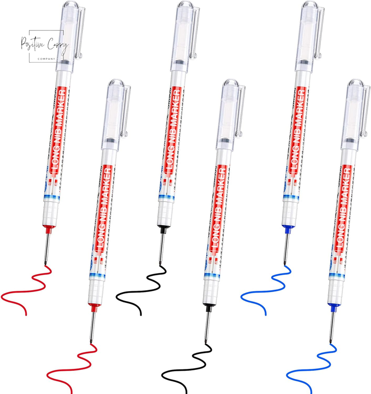 Multi-Purpose Deep Drill Hole Long Nib Waterproof Marker Pen