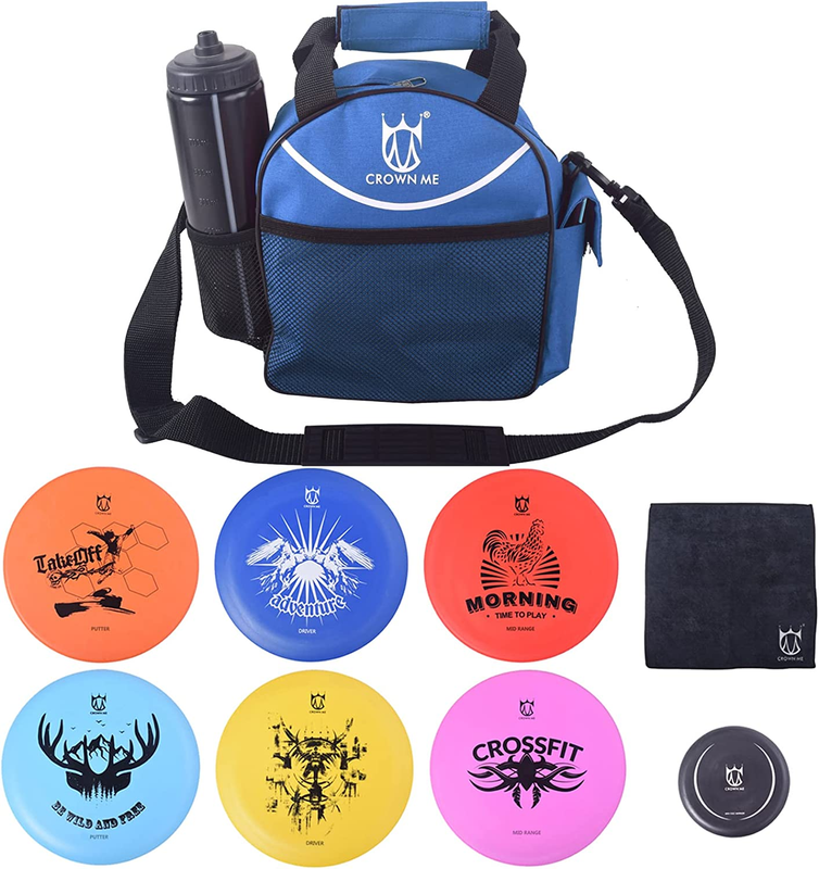 Set With 6 Discs And Mini Disc And Starter Disc Golf Bag