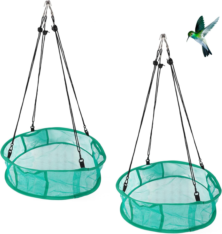 2Pcs Bird Feeder Trays, 16In/41.5Cm Diameter Hanging Platform Bird Seed Feeder M
