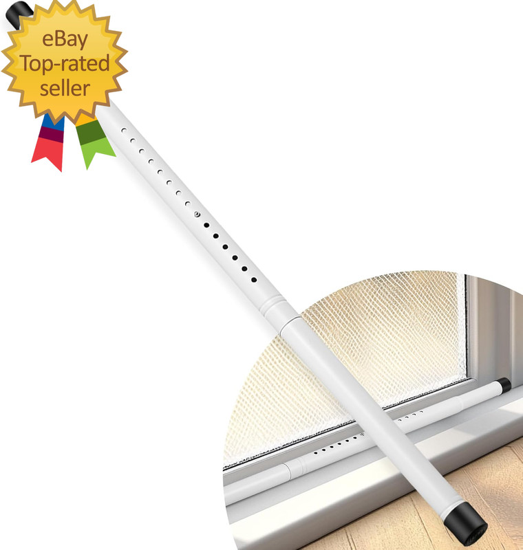 Sliding Door Security Bar, 17.1-39 Inches Adjustable Sliding Glass Patio