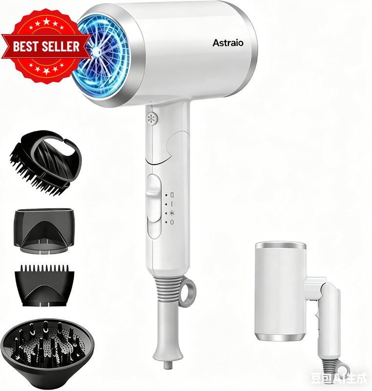 Ionic Hair Dryer,  Powerful 2400W 110,000 RPM Professional Hair Dryer with Diffu