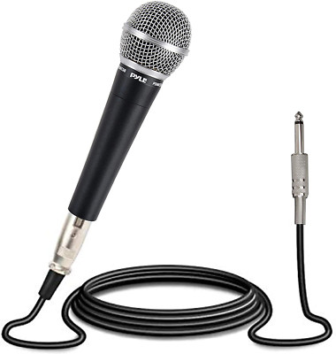 Microfono Para Karaoke Dinamico De Mano Con Cable Profesional