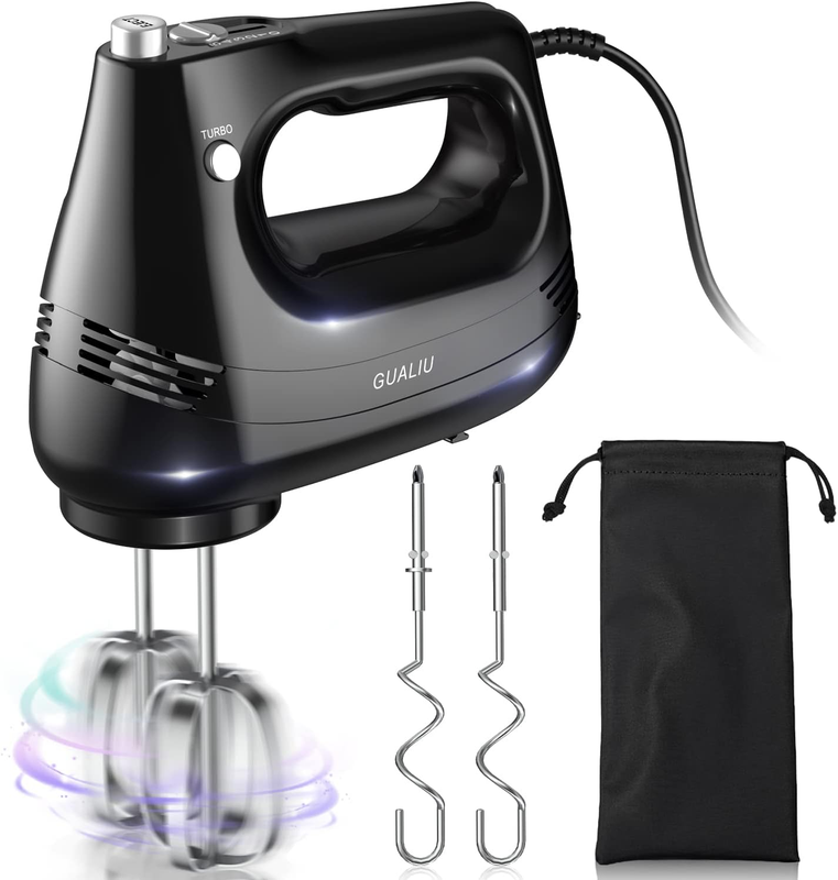 With Stainless Steel Whisk, Dough Hook Attachment And Storag