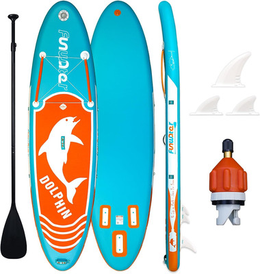 Inflatable Paddle Board Wide Stable Stand Up Paddleboard with Premium Accessorie