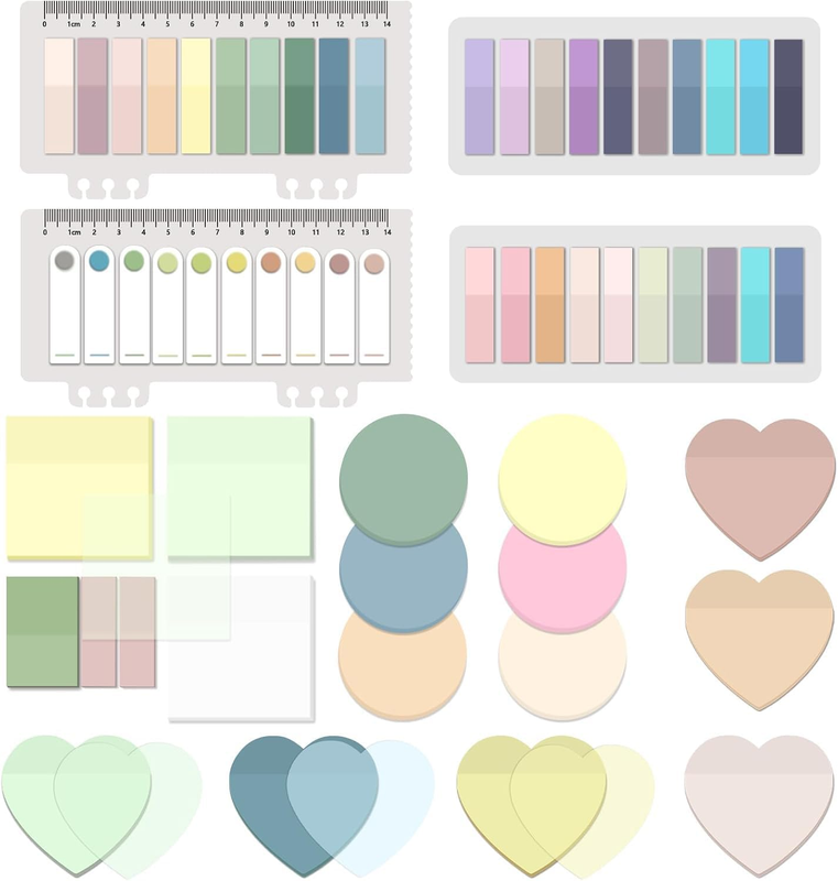 1700 Sheets Transparent Sticky Notes, Clear Waterproof 3 X 3 Inch See through Me
