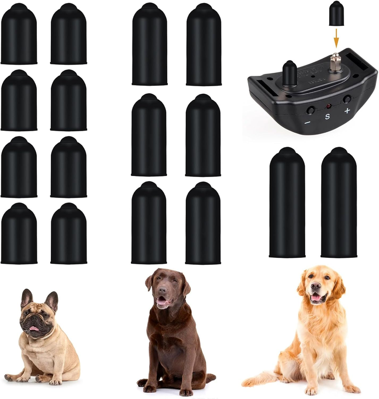 30 Pieces Dog Shock Collar Rubber Tips Training Clickers Safe Prong Collar Cover